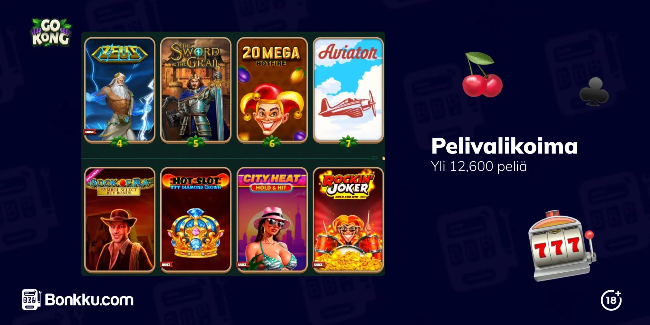 gokong pelivalikoima