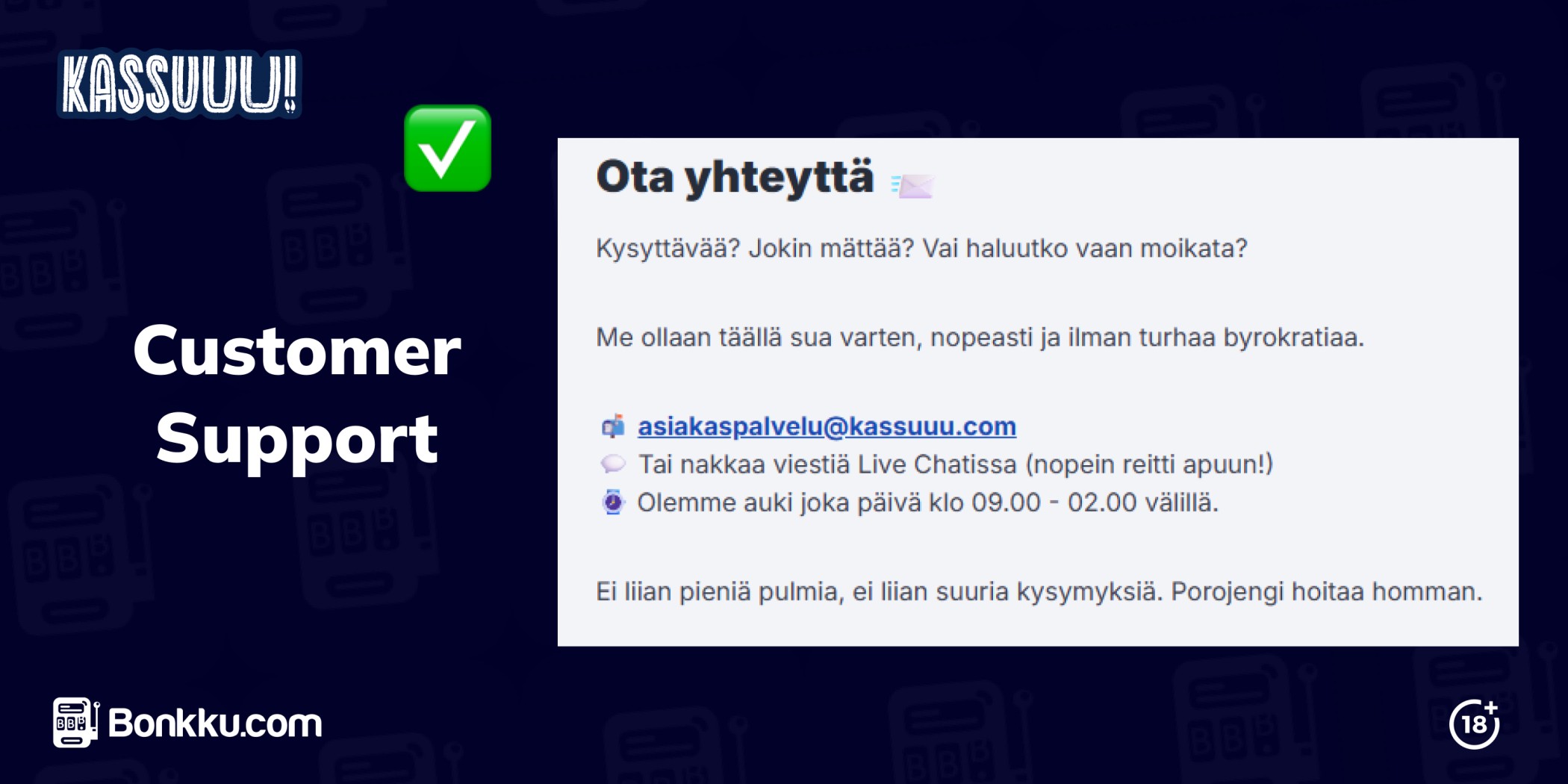kassuuu casino customer support