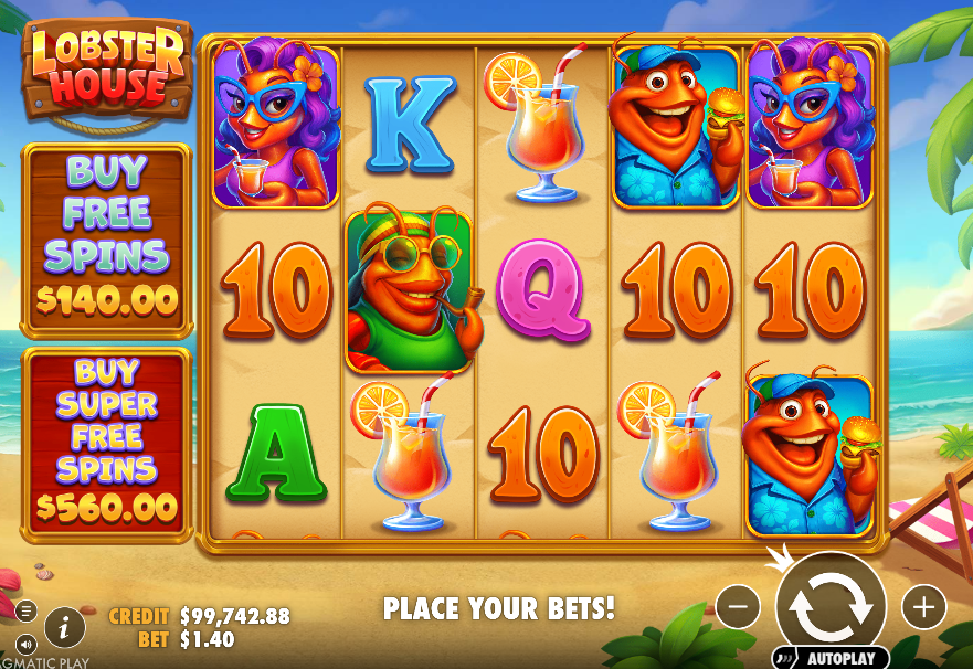 lobster house slot