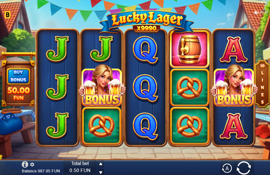 lucky lager x9990 slot
