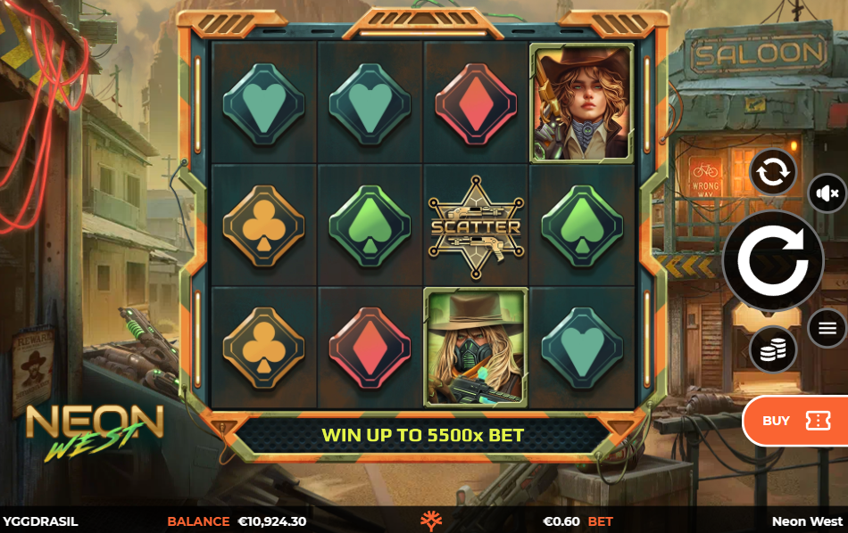 neon west slot