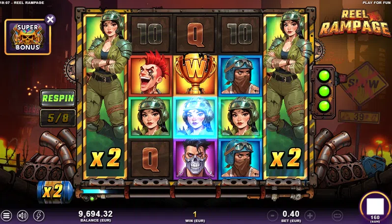 reel rampage bonus