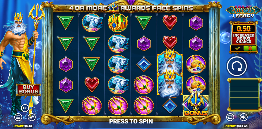 rise of atlantis legacy slot