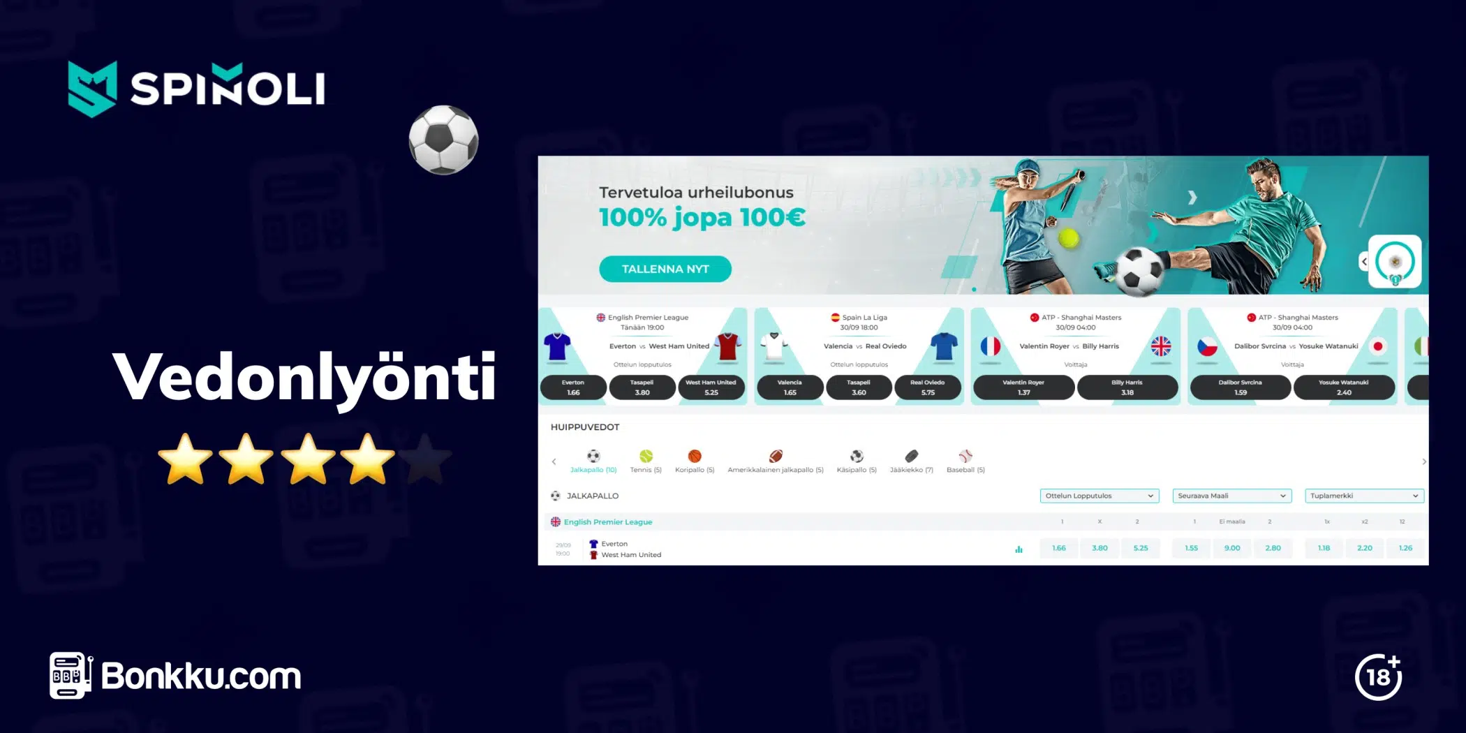 spinoli vedonlyönti