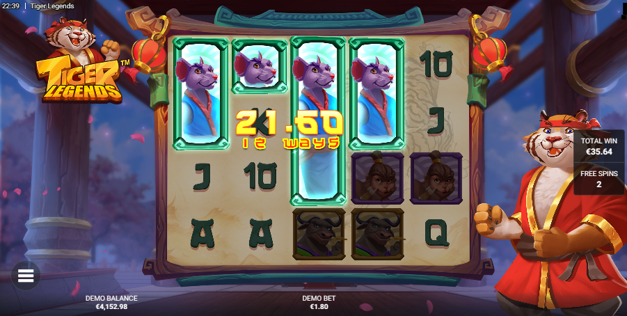 tiger legends bonus