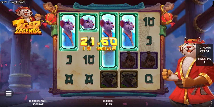 tiger legends bonus
