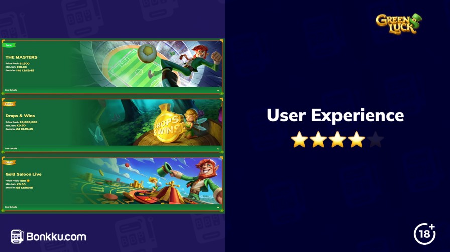 user experience at greenluck casino
