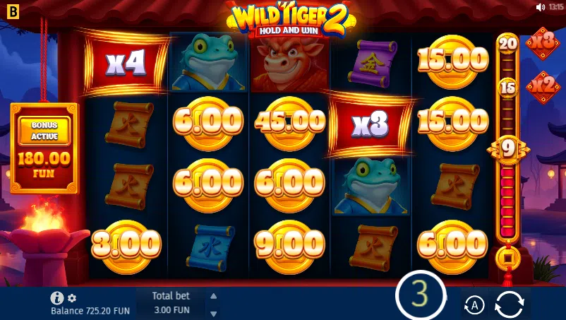 wild tiger 2 bonus