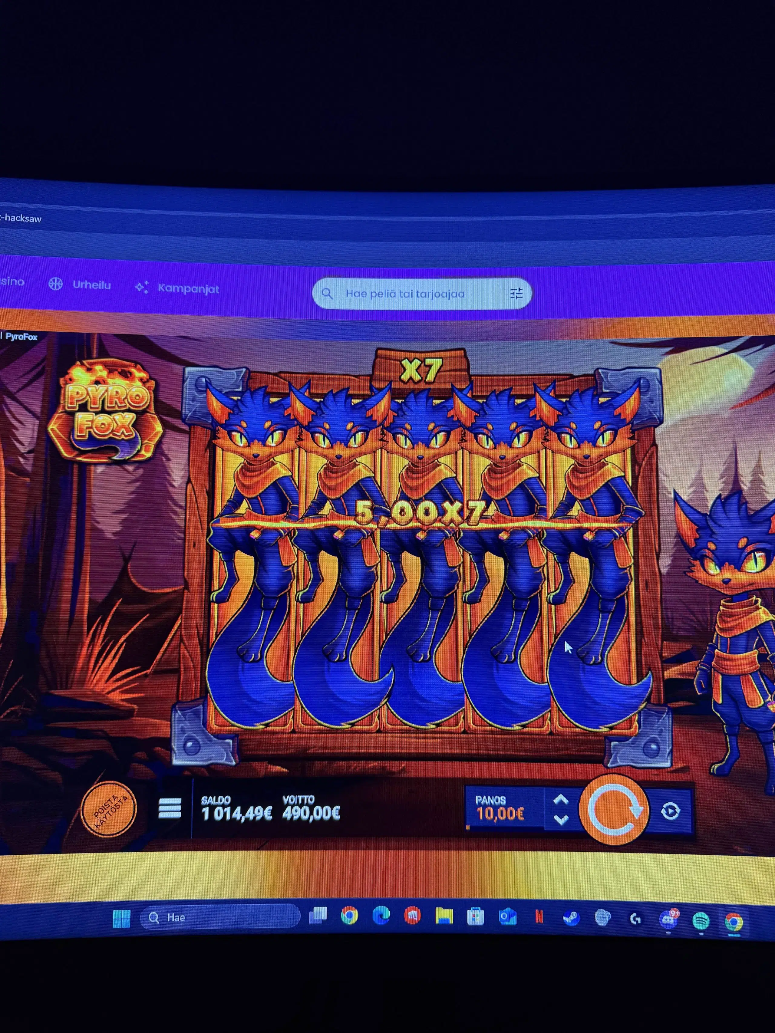 Big wins screenshot