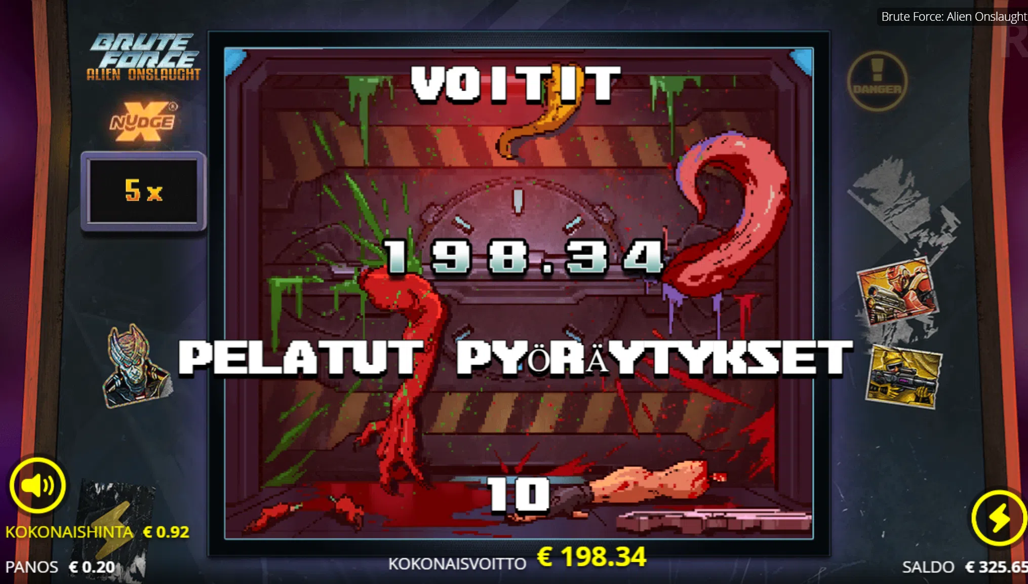 Big wins screenshot