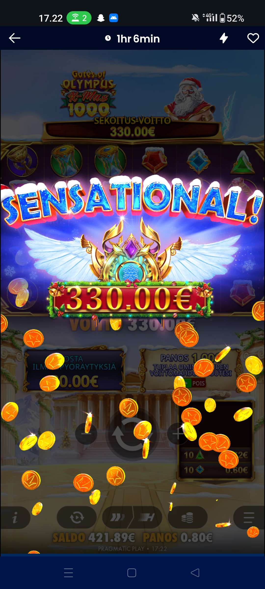 Big wins screenshot