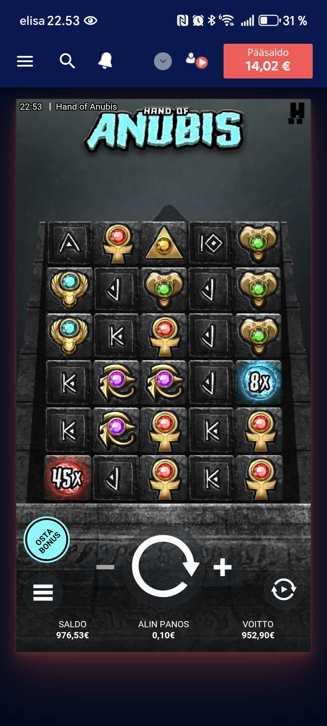 Big wins screenshot