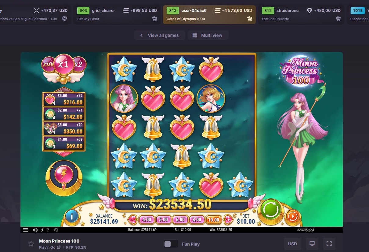 Big wins screenshot