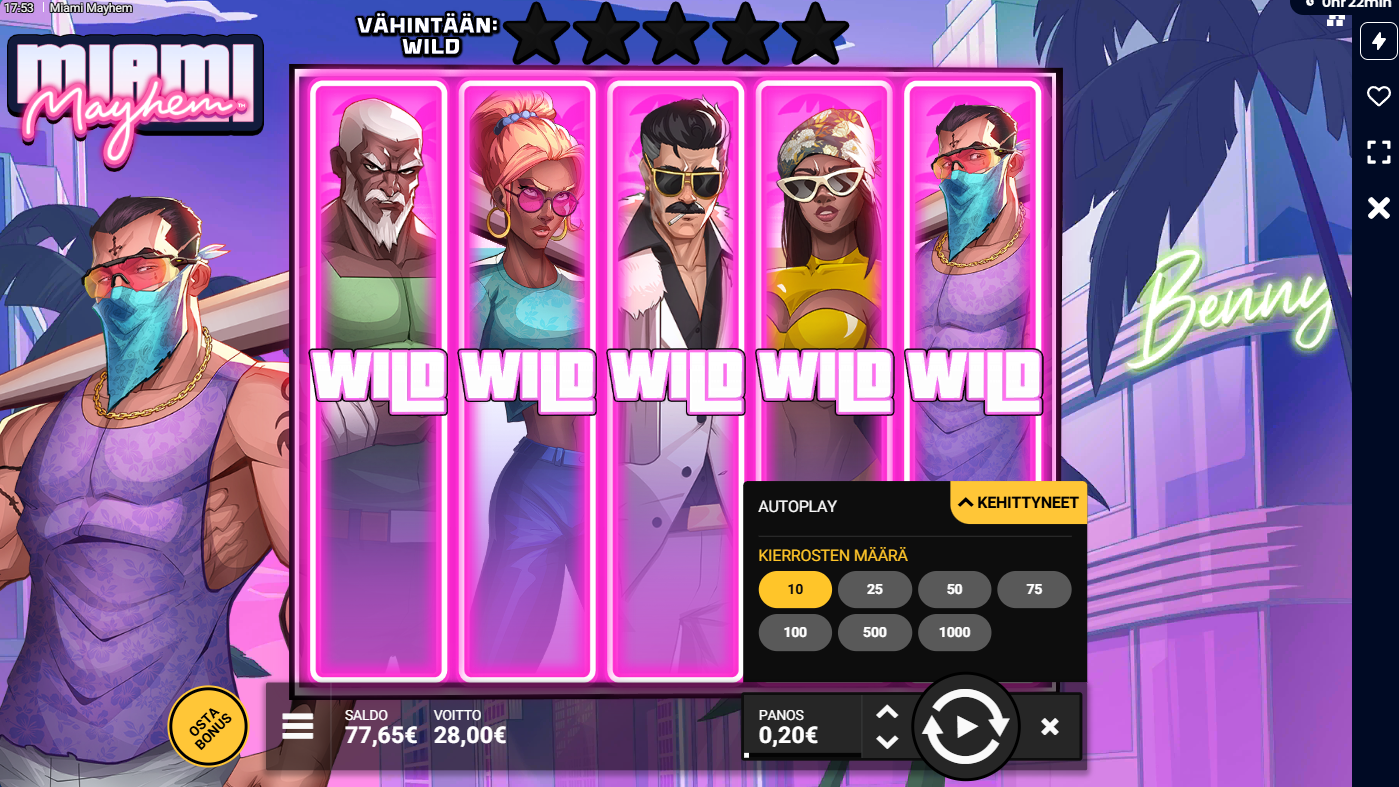 Big wins screenshot