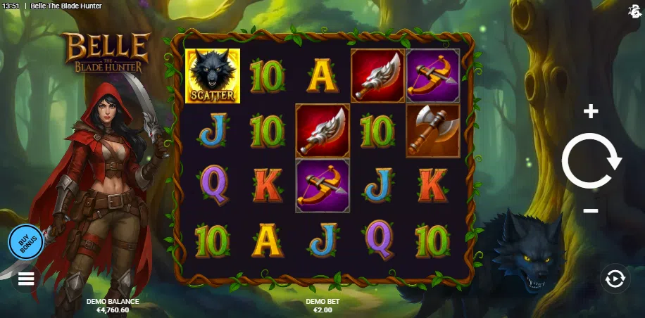 belle the blade hunter slot
