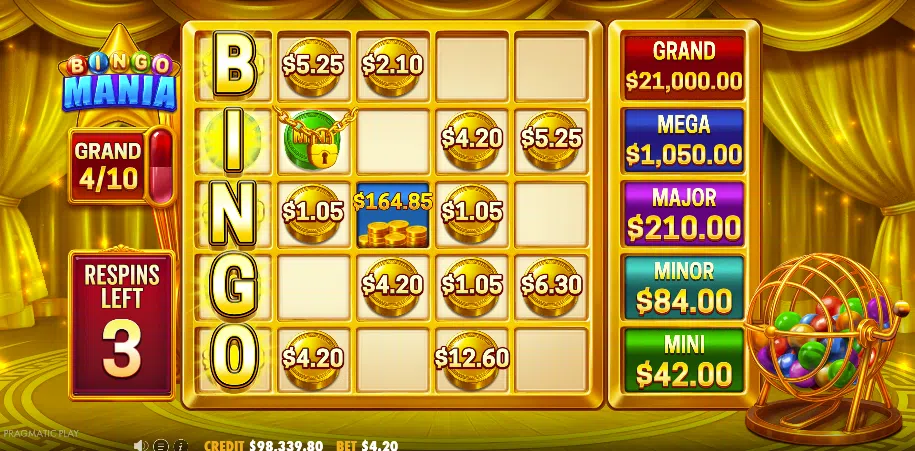 bingo mania bonus