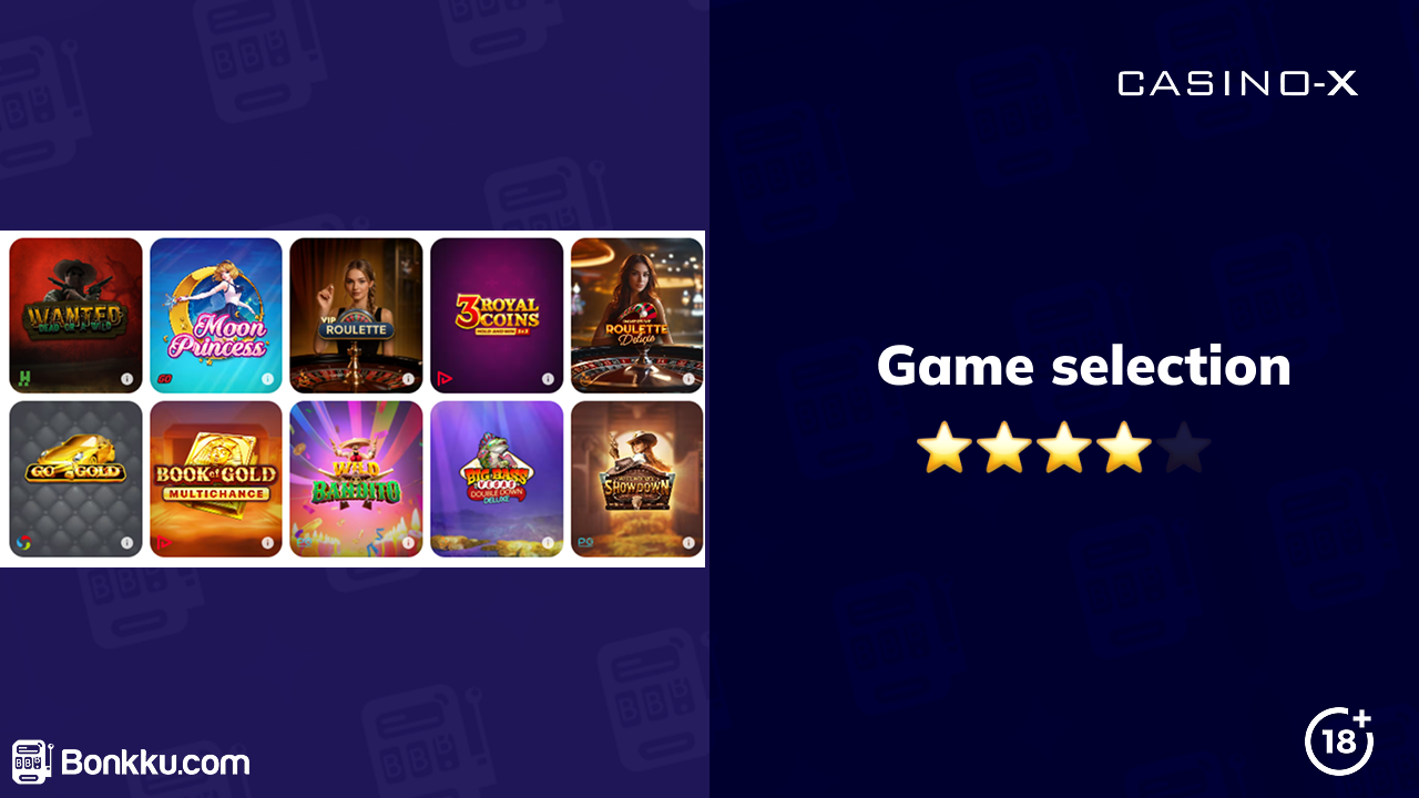 casino-x game selection