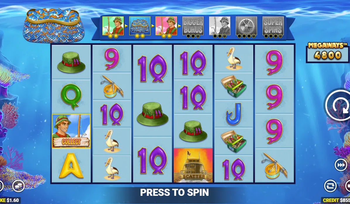 fishin frenzy even bigger fish 3 slot
