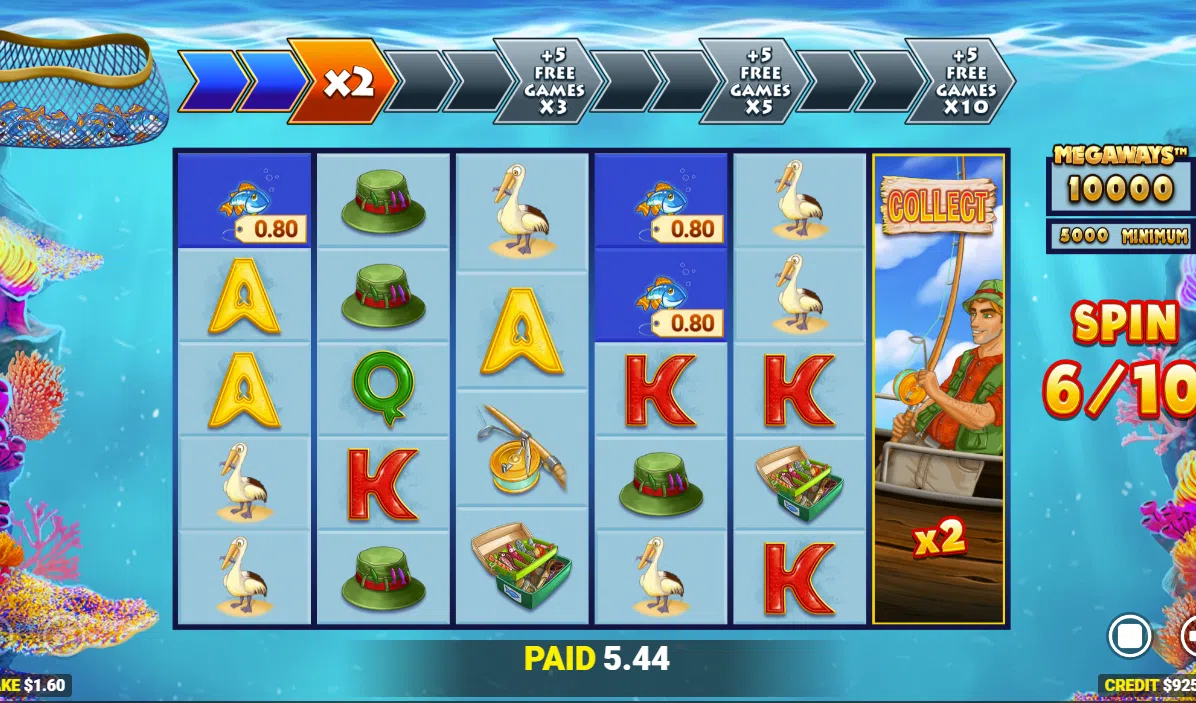 fishin frenzy even bigger fish 3 bonus