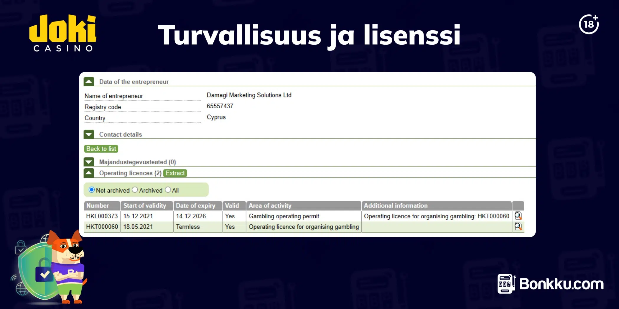 joki casino turvallisuus ja lisenssi