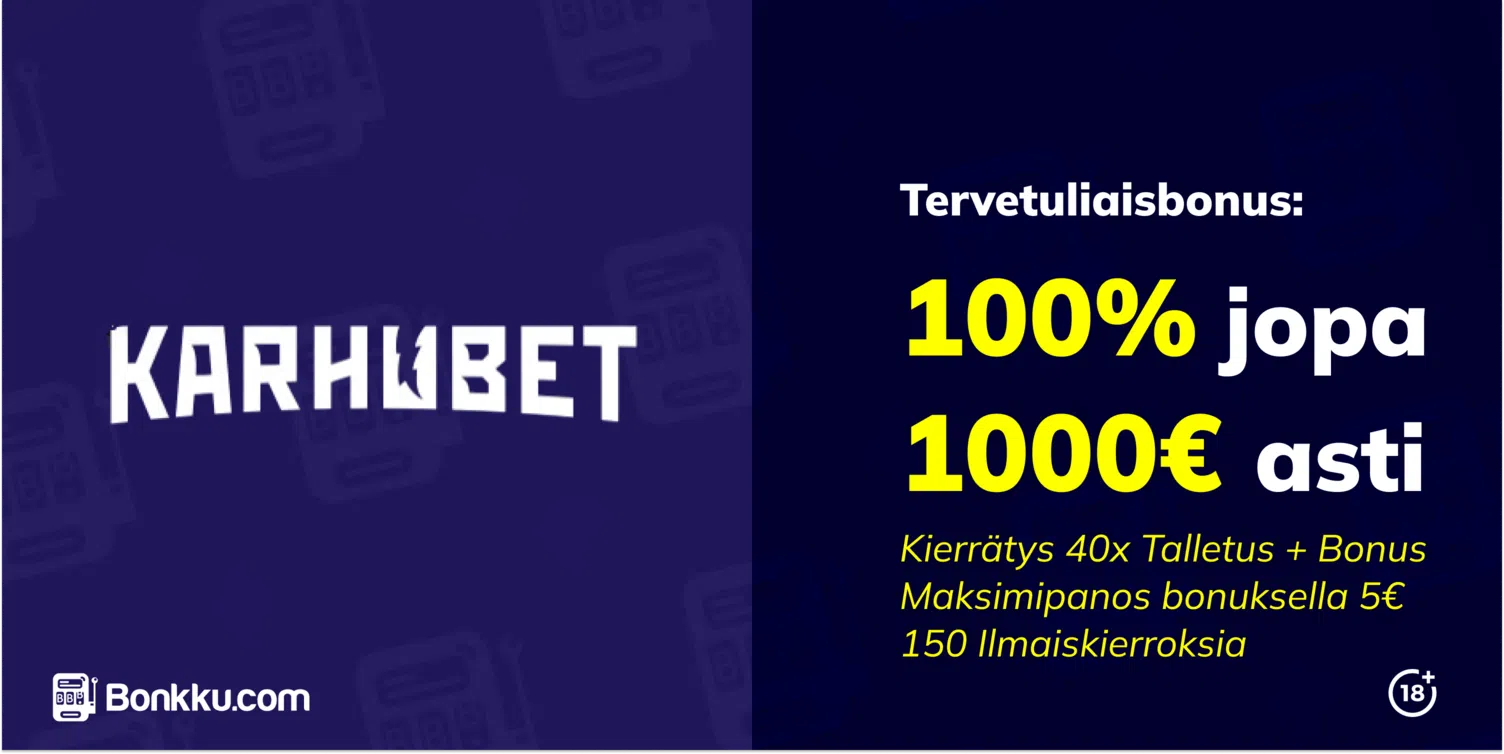 karhubet casino tervetuliaisbonus