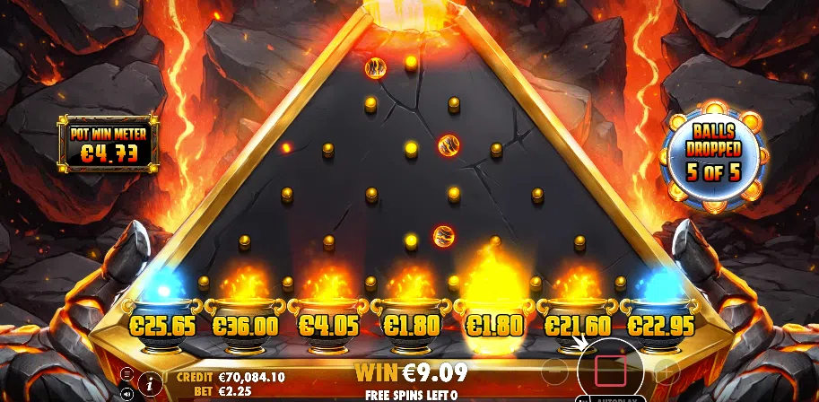 lava balls bonus