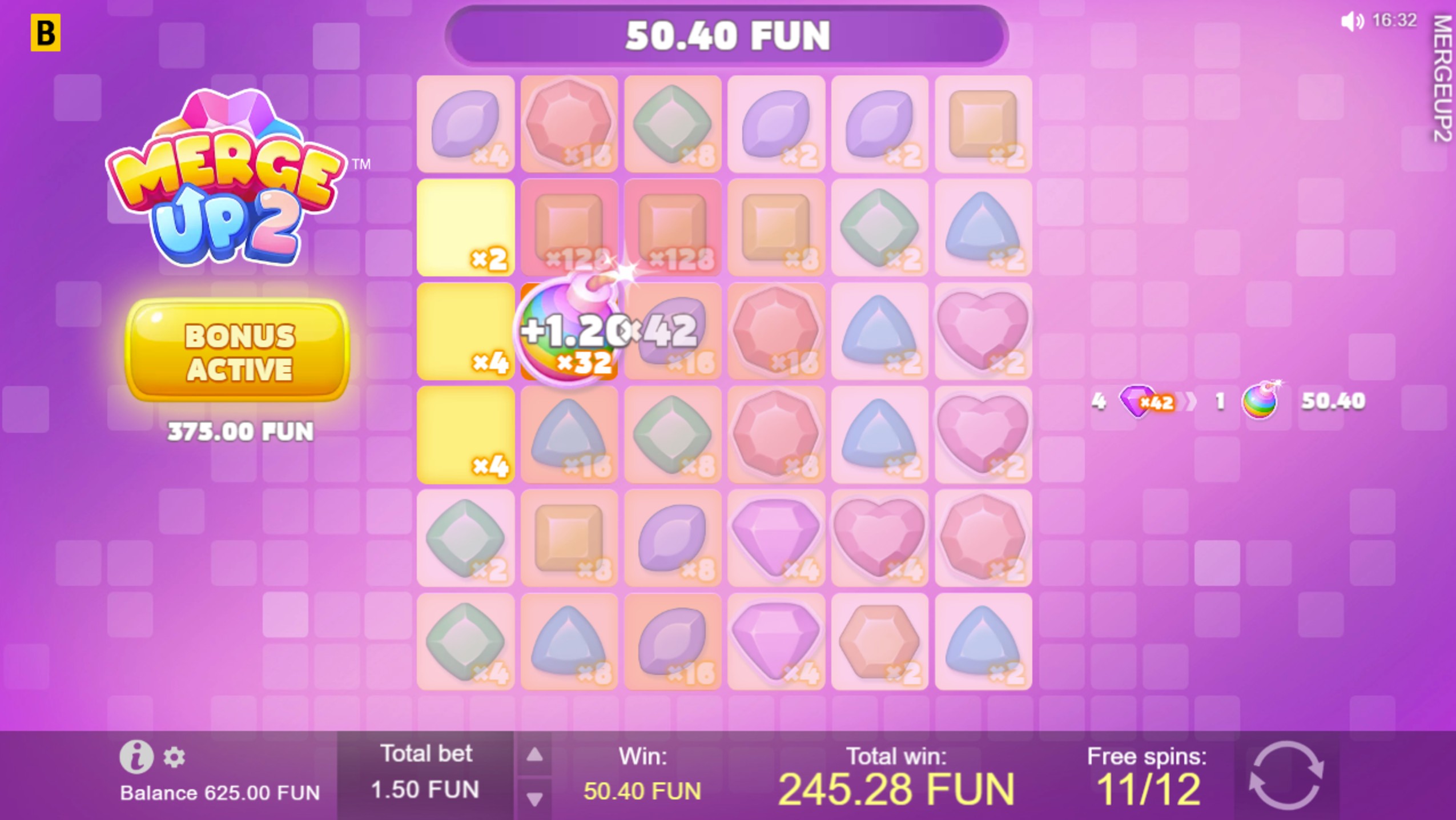 merge up 2 bonus