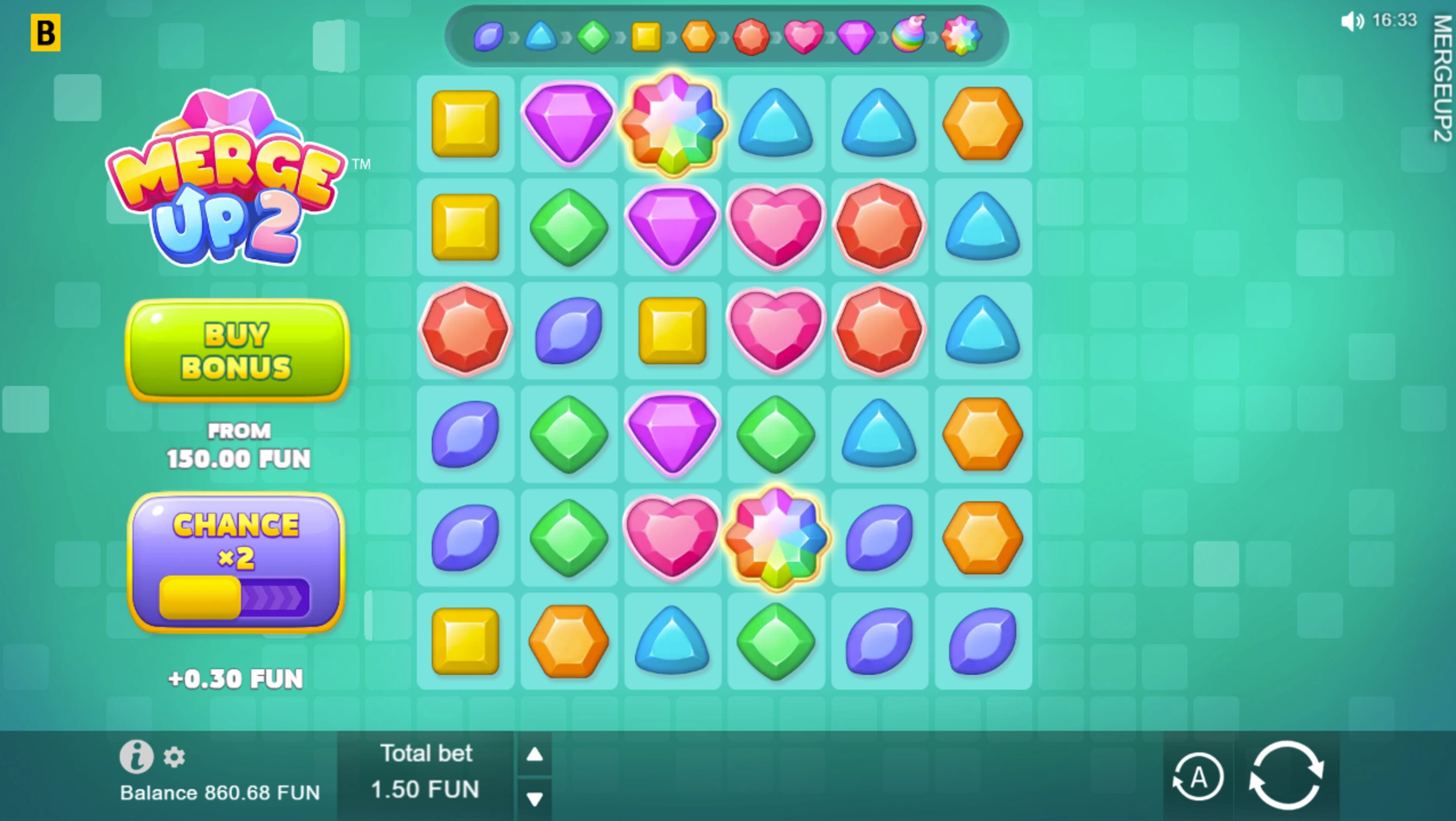 merge up 2 slot