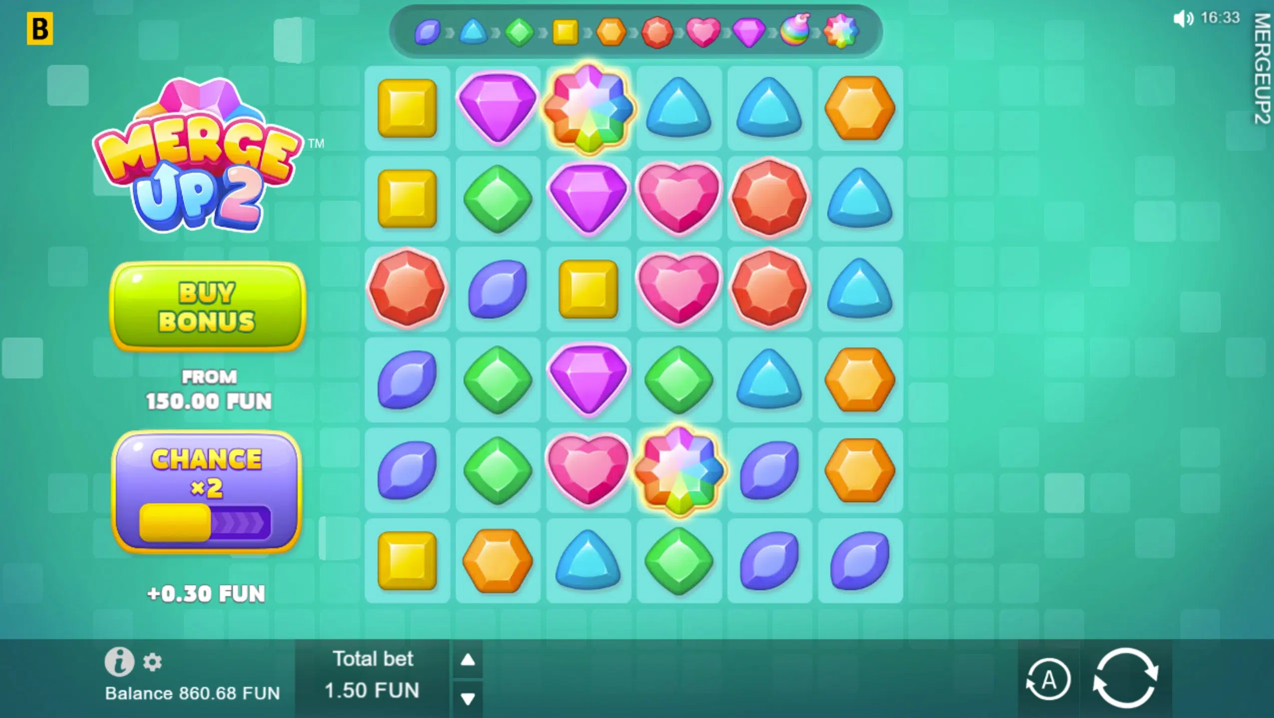 merge up 2 slot