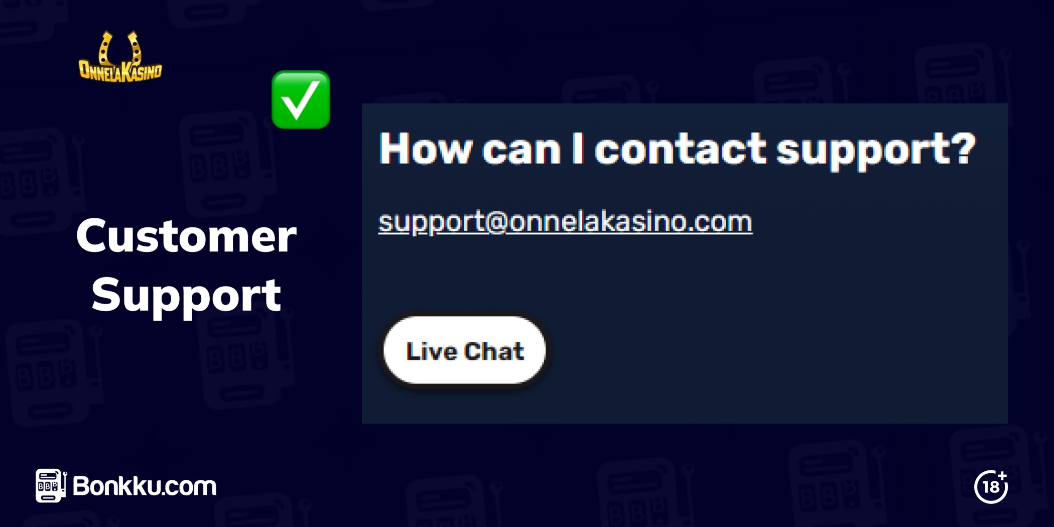 onnela kasino customer support