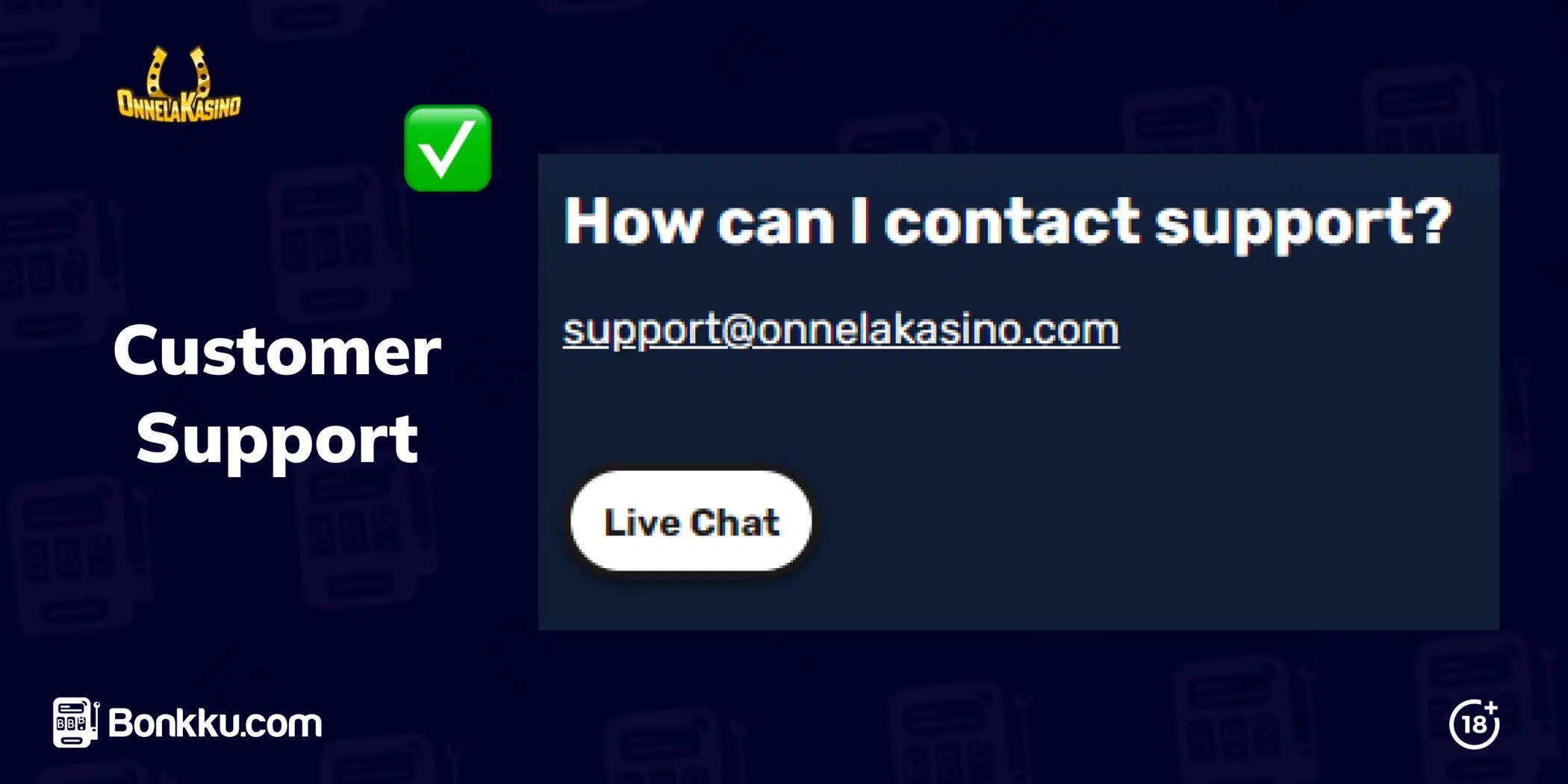 onnela kasino customer support