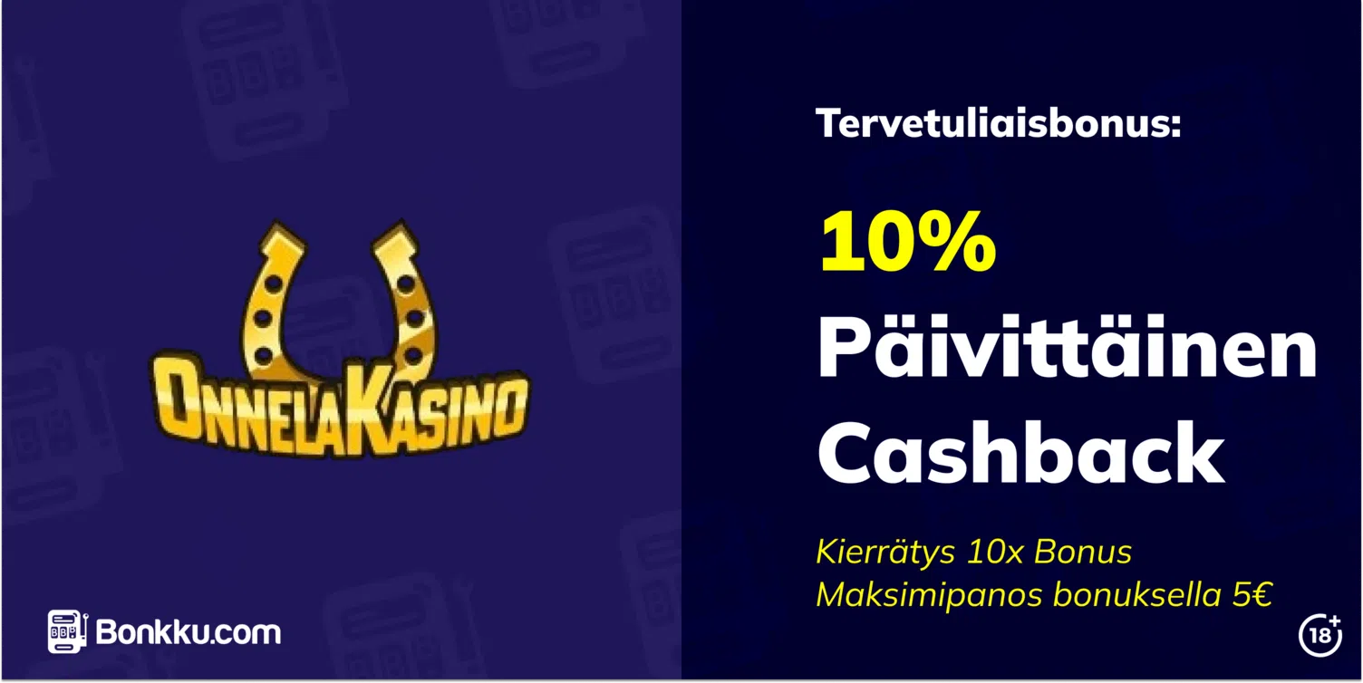 onnela kasino tervetuliaisbonus