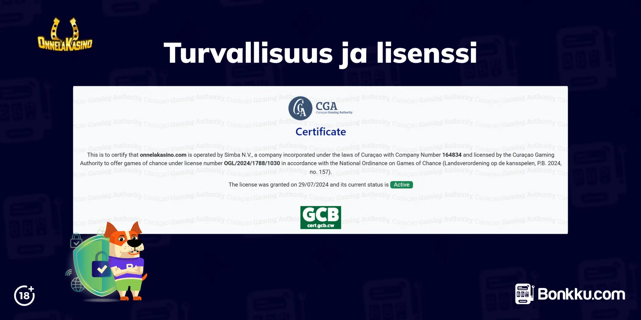turvallisuus ja lisenssi