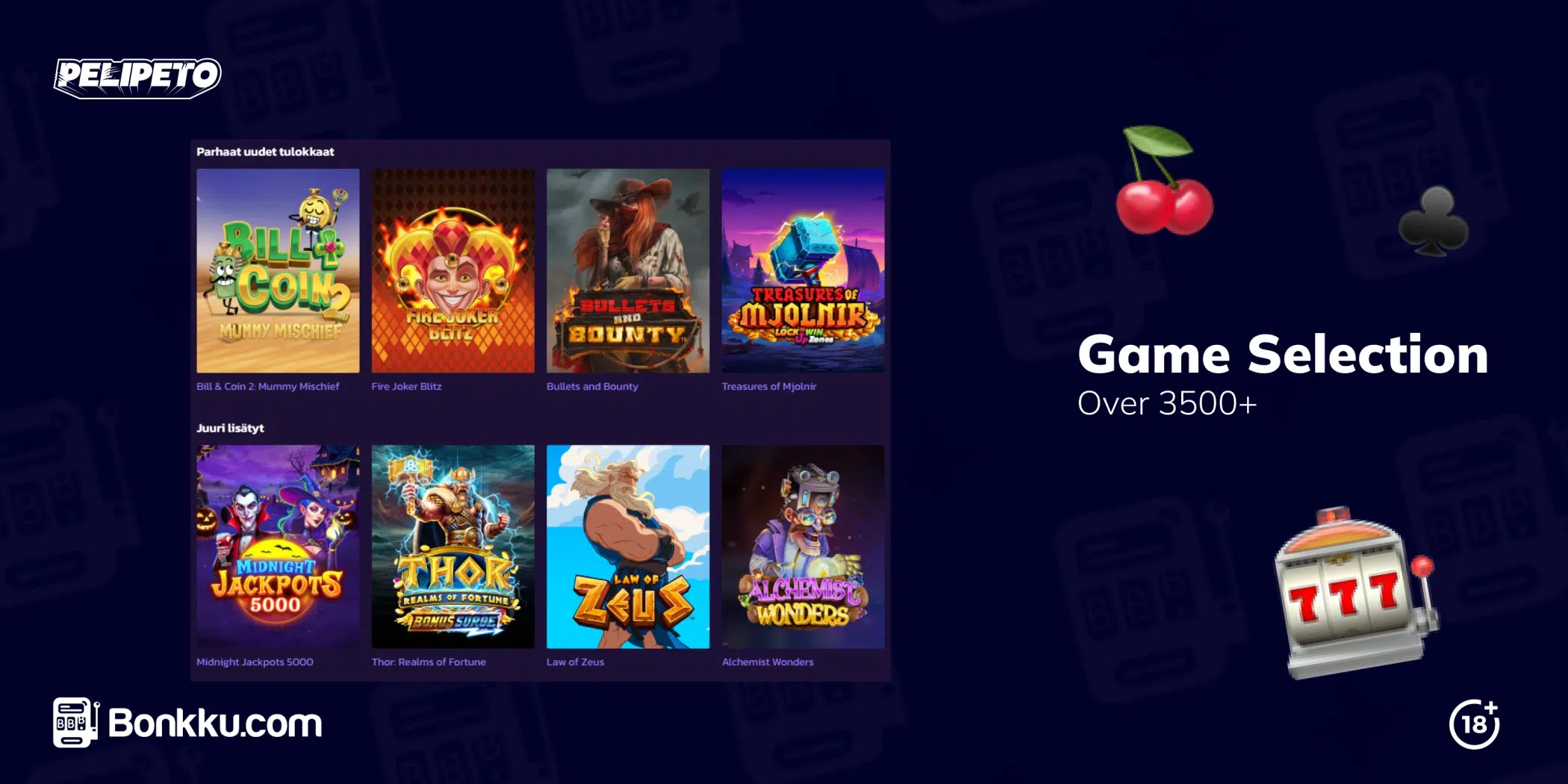 pelipeto game selection