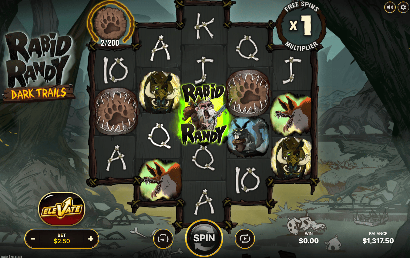 rabid randy dark trails slot