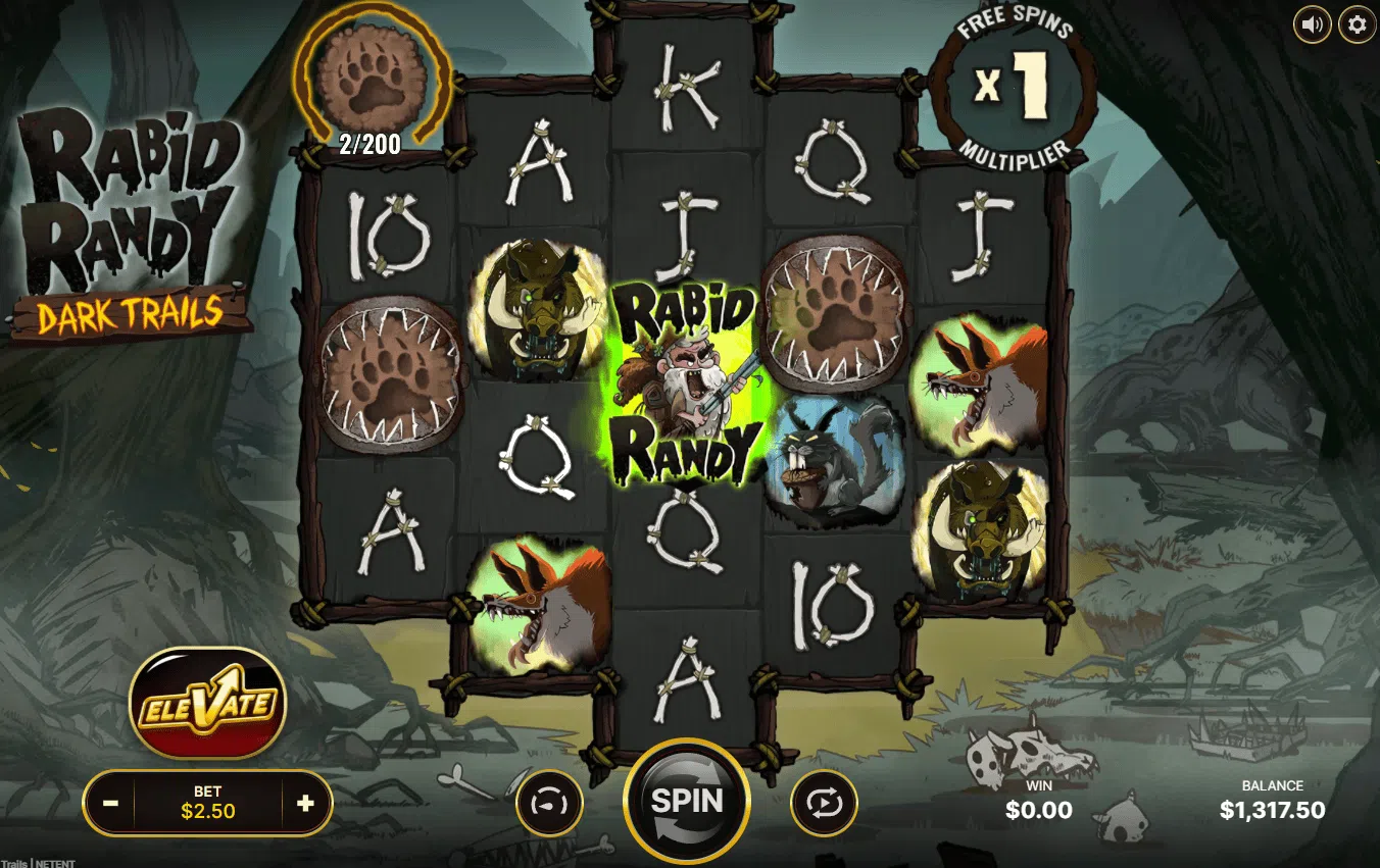 rabid randy dark trails slot