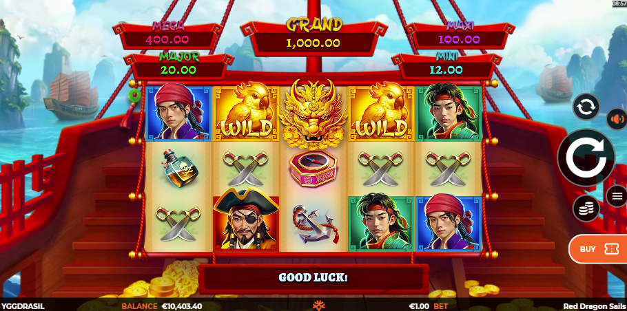 red dragon sails slot