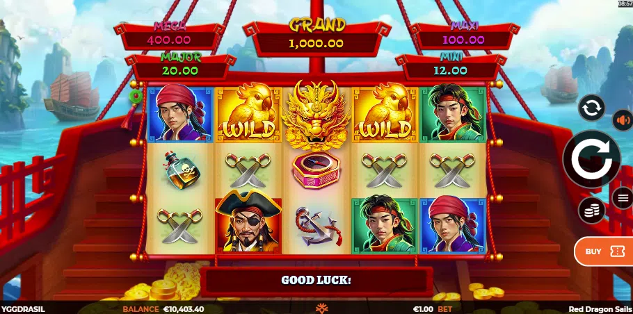red dragon sails slot
