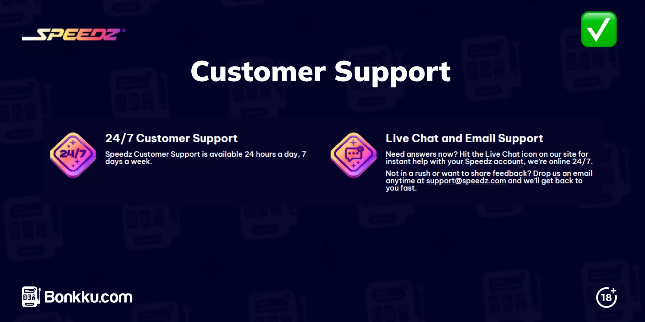 speedz casino customer support