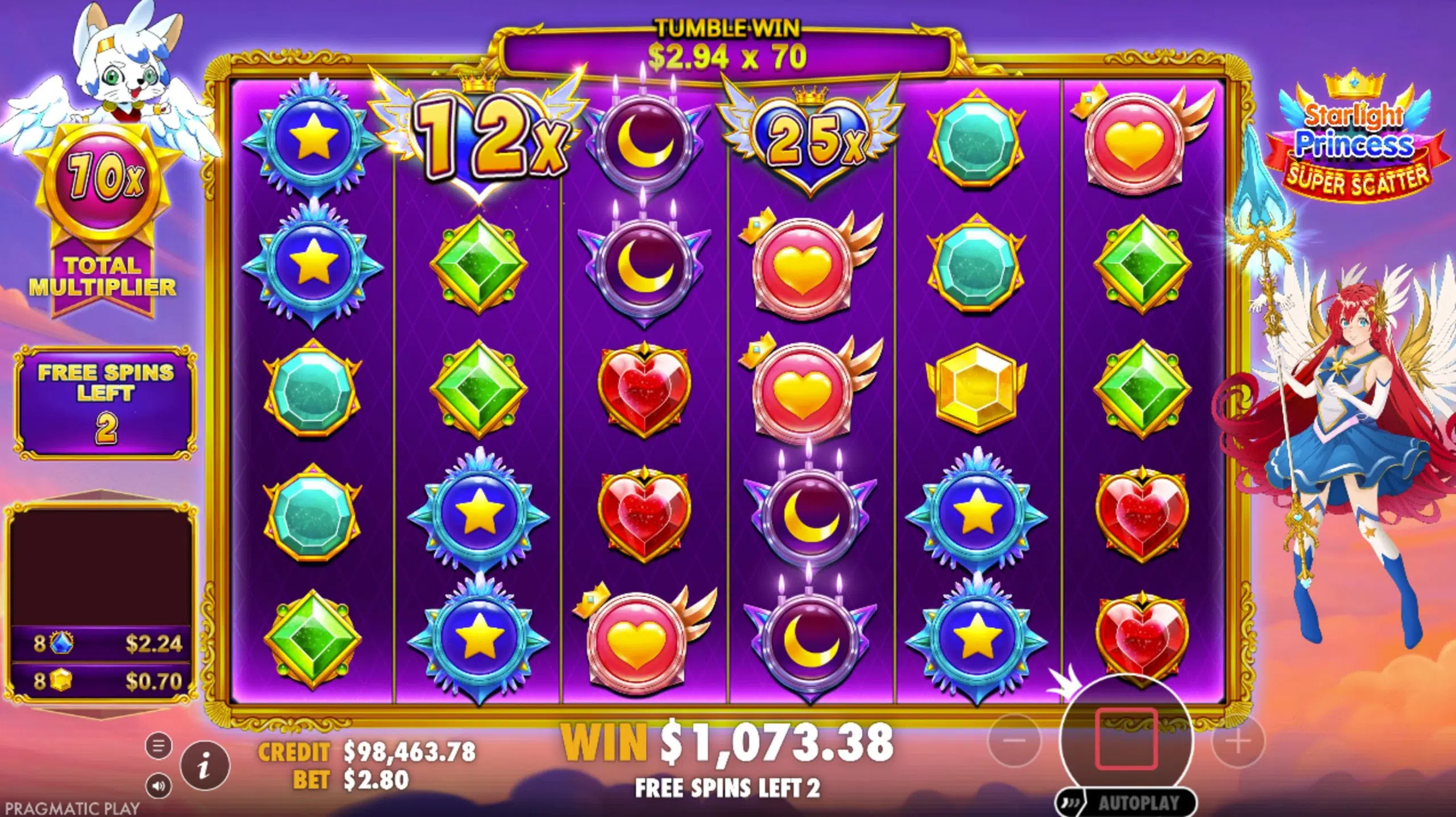 starlight princess super scatter bonus