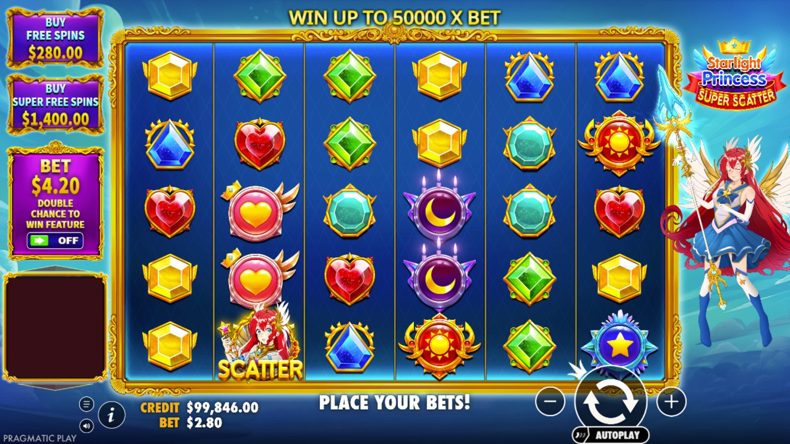 starlight princess super scatter slot