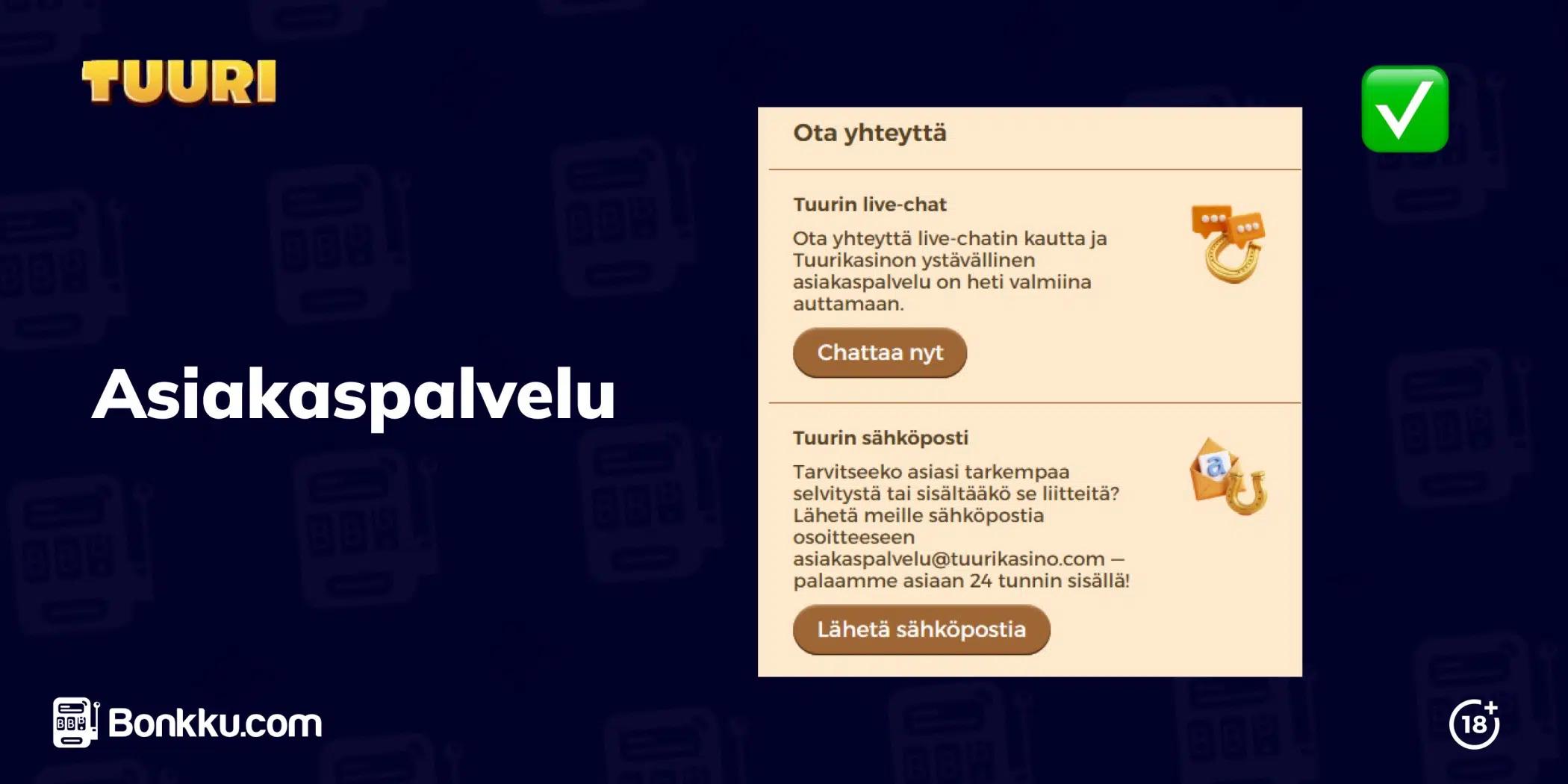 tuuri kasino asiakaspalvelu