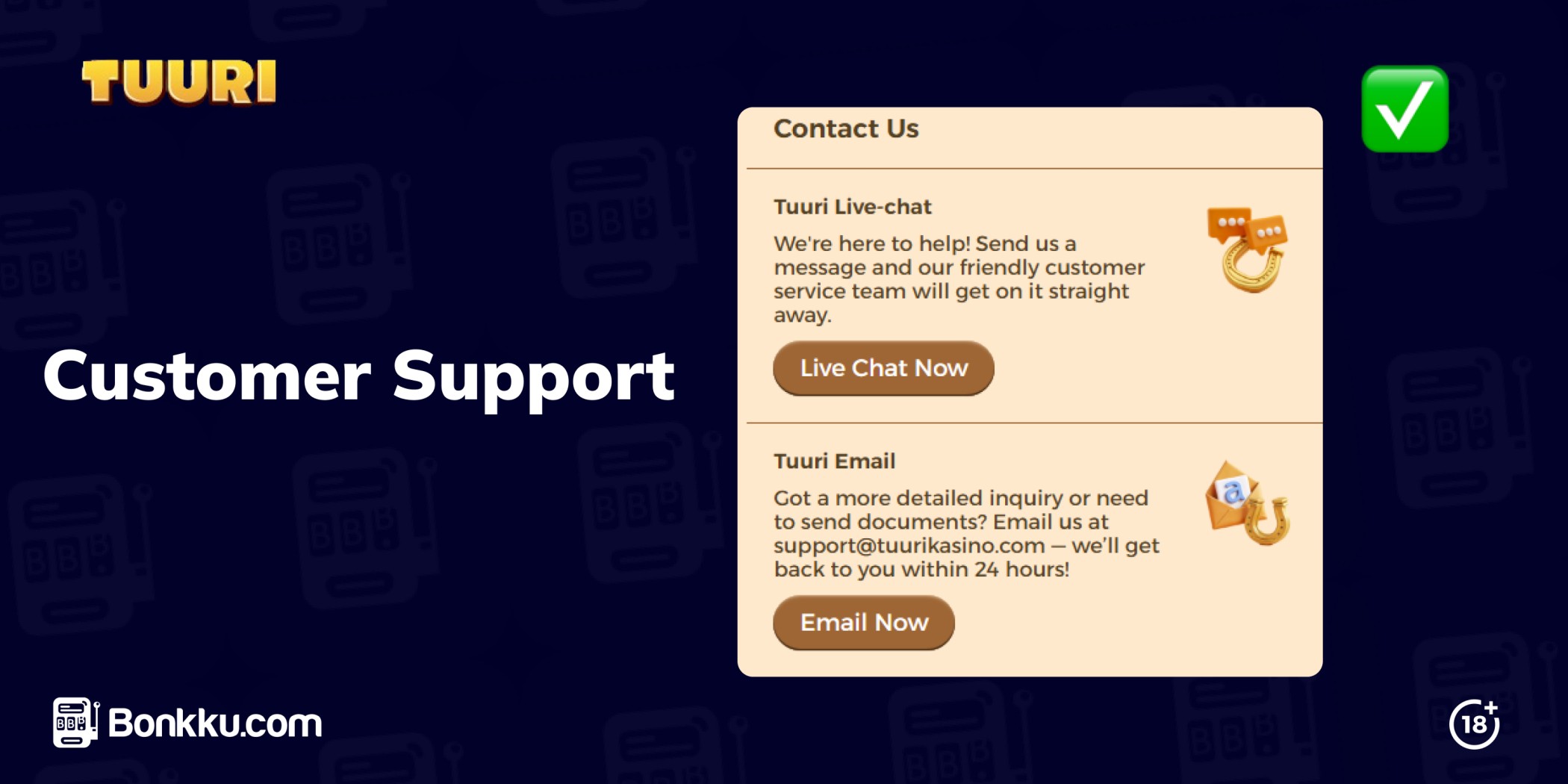 tuuri kasino customer support