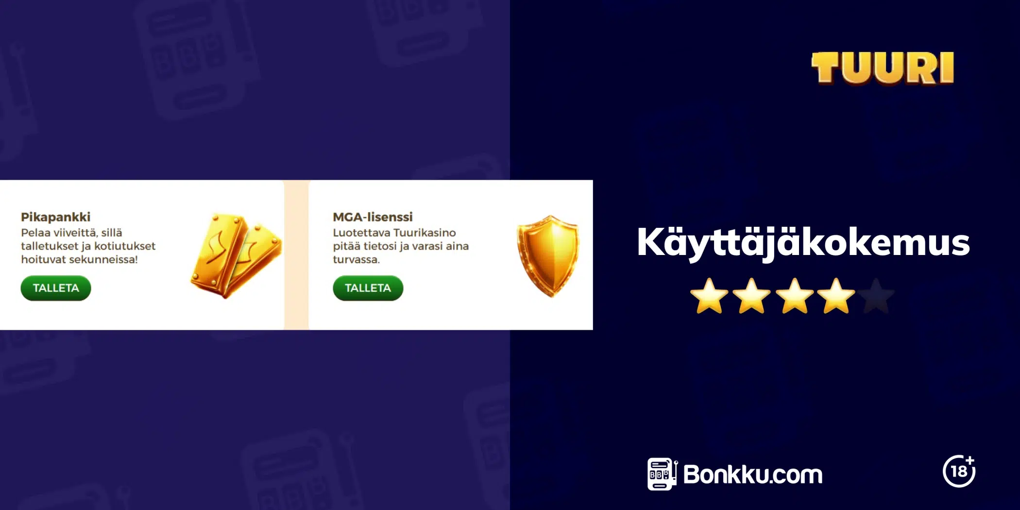 tuuri kasino käyttäjäkokemus