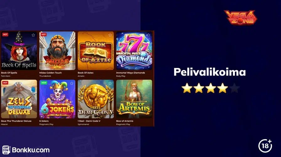 vegazone pelivalikoima