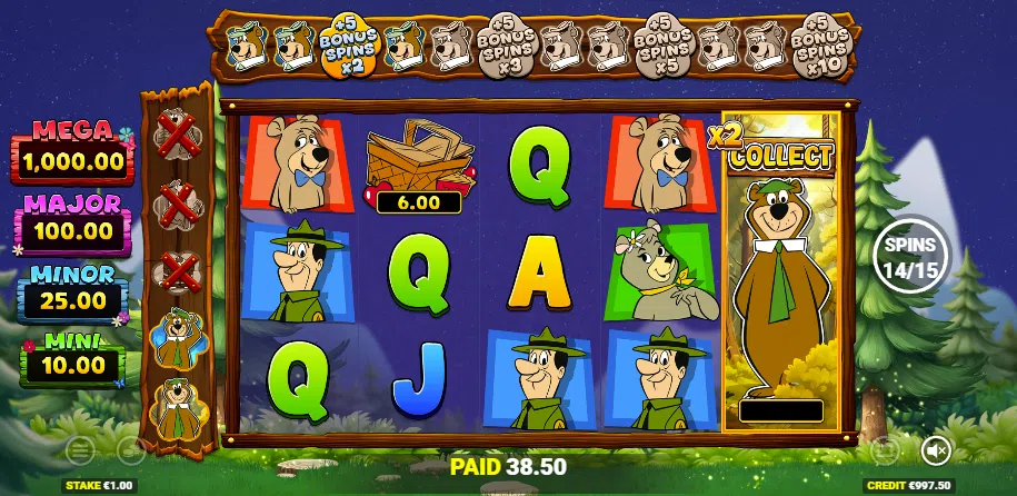 yogi bear bonus