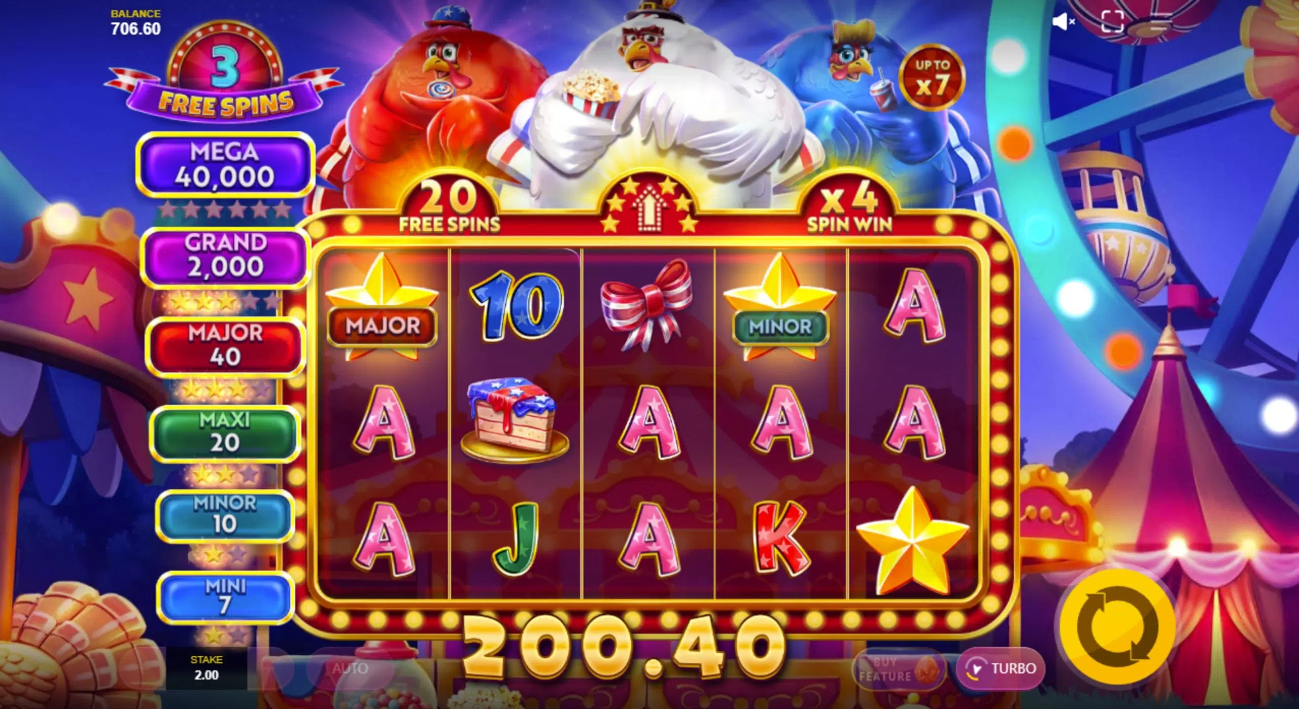 big rich turkeys bonus