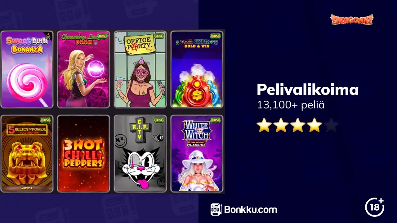 dragonia casino pelivalikoima