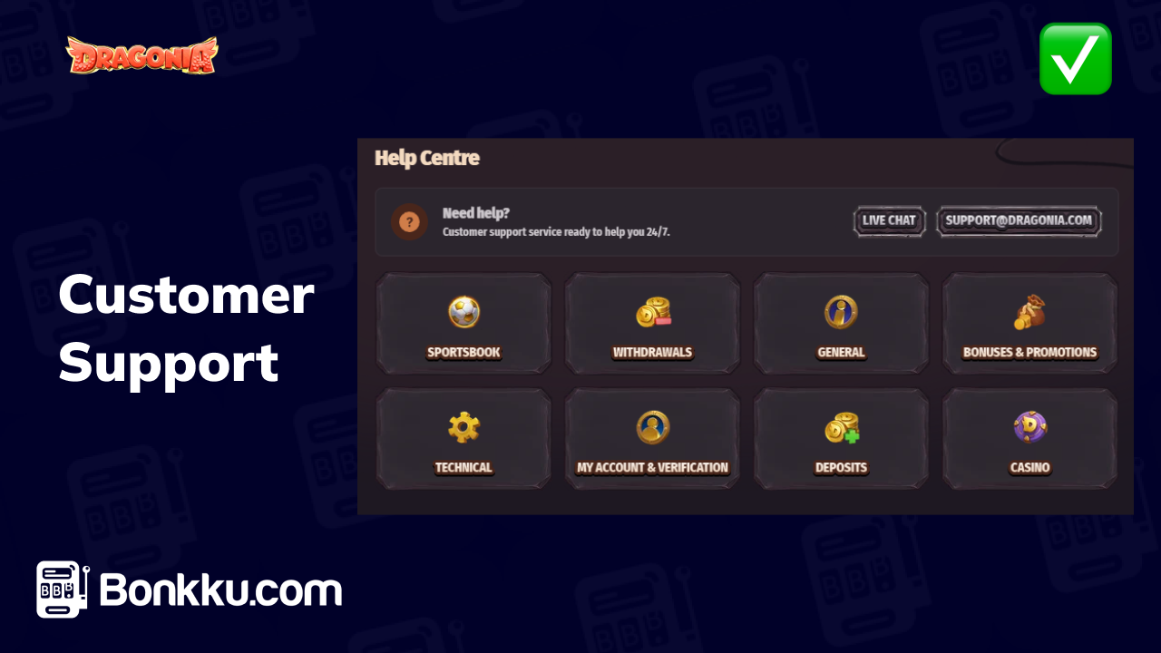 dragonia customer support