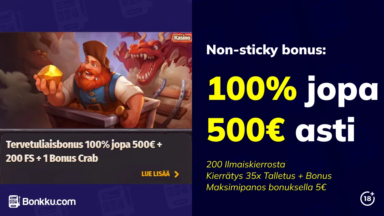 dragonia tervetuliaisbonus